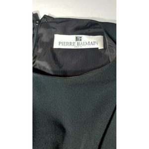 Pierre Balmain Dress Size 10 Black 1950s Vintage
